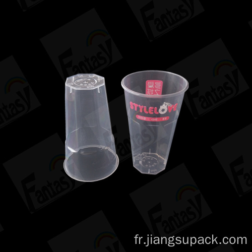 Tasse d&#39;emballage jetable injection en plastique tasse de thé à bulles